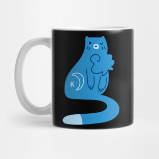 Blue Moon Kitty Cat Mug